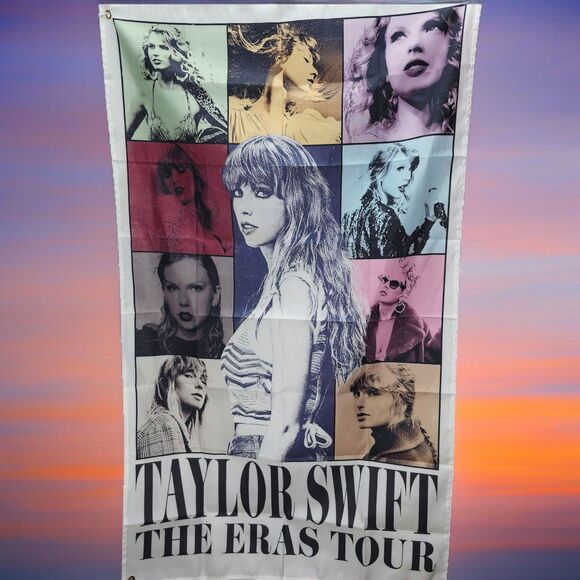 Taylor Swift The Eras Tour Tapestry Large Banner 59" X 35" Wall Hanging Swifties - Picture 1 of 10